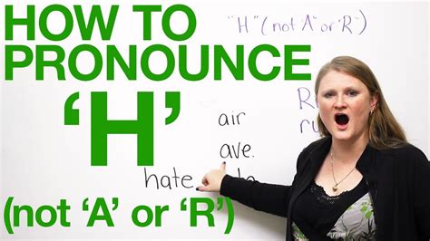 How to pronounce H in English